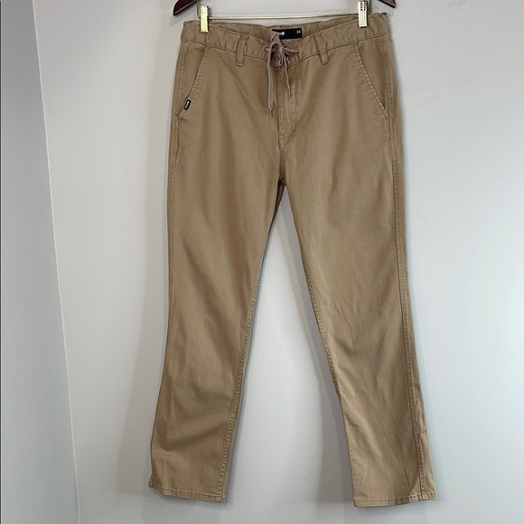 Plan B Skate-wear Men's Tan Casual Pants Drawstring Khakis Pockets Size 34 - Picture 2 of 10